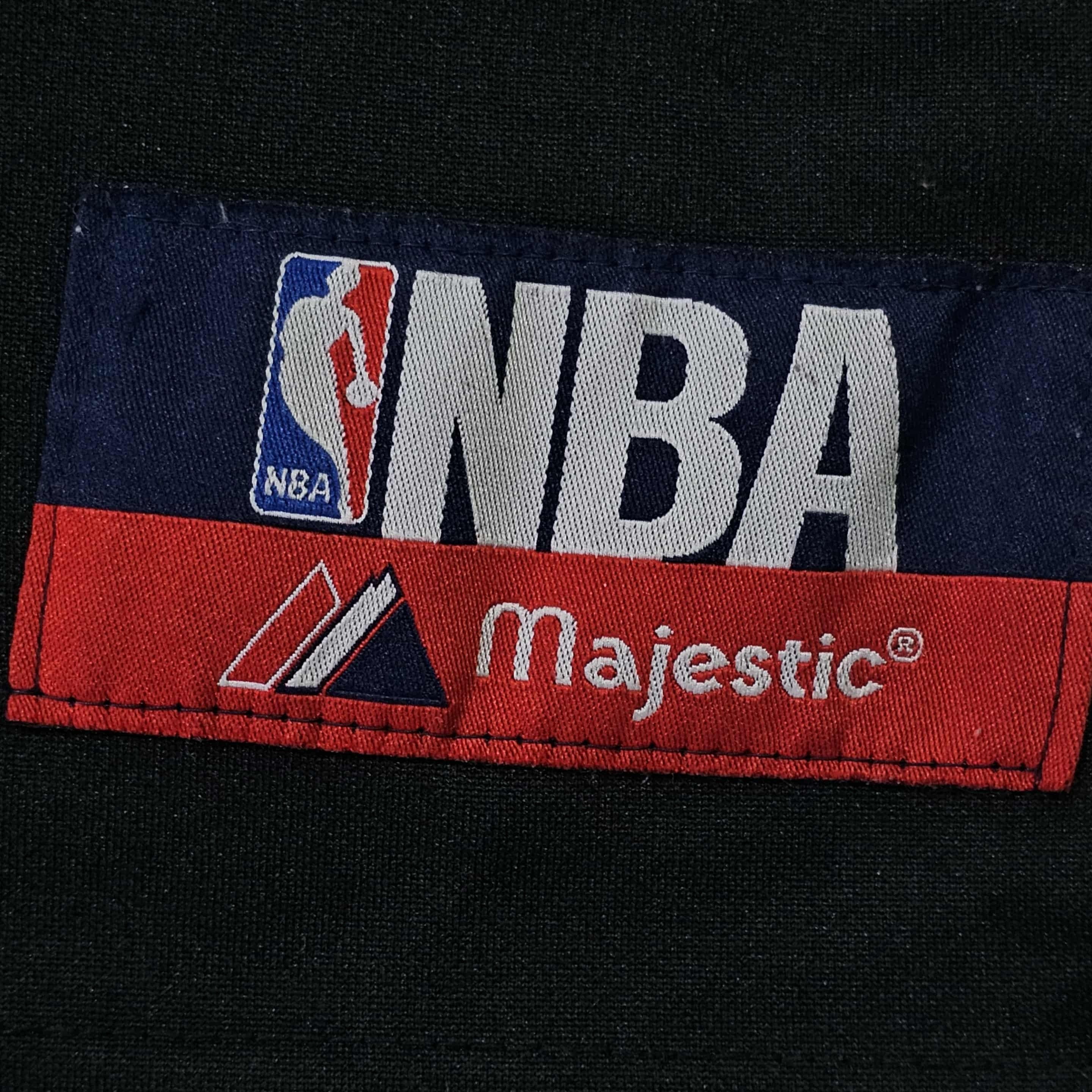 NBA NBA Patches Vintage Y2K Majestic Warm Up Jersey Shirt Size US L / EU 52-54 / 3 - 3 Thumbnail