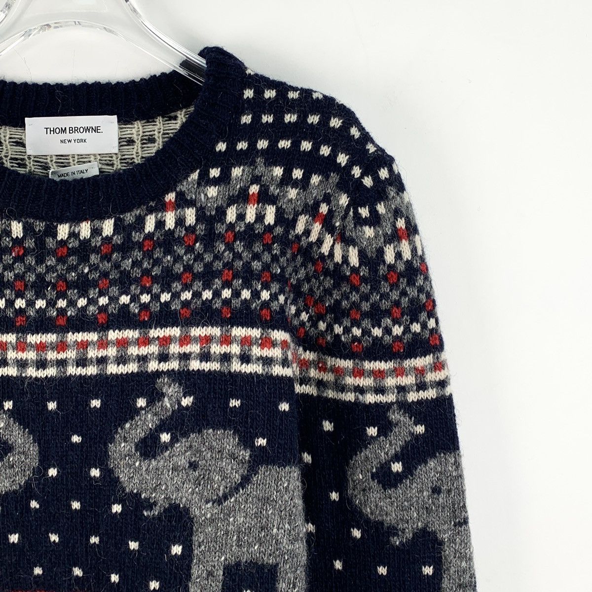 Thom Browne Thom Browne Color Wool Long Sleeve Knit Sweater K26WX Size S / US 4 / IT 40 - 3 Thumbnail