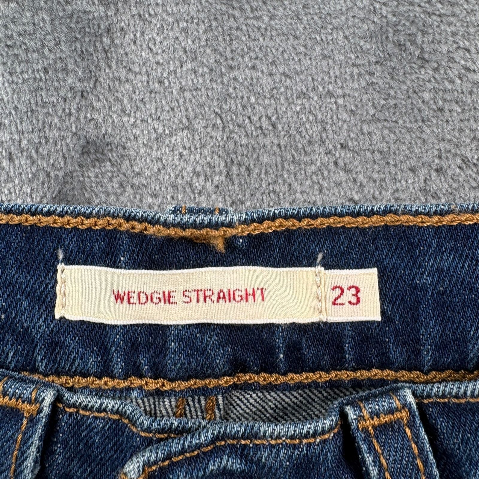 Levi's Levi’s Wedgie Straight Women’s 23x28 Blue Denim Jeans NWT $9 Size 23" - 4 Thumbnail