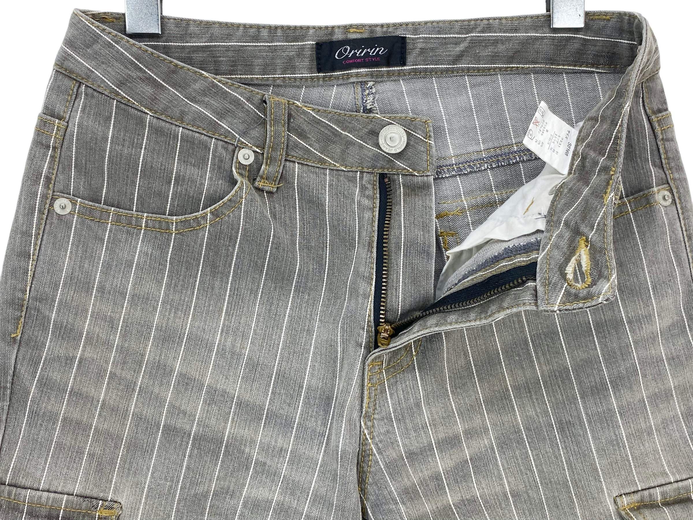 Japanese Brand Oririn Jeans Cargo Stripes Hickory Jeans Size US 28 / EU 44 - 7 Thumbnail