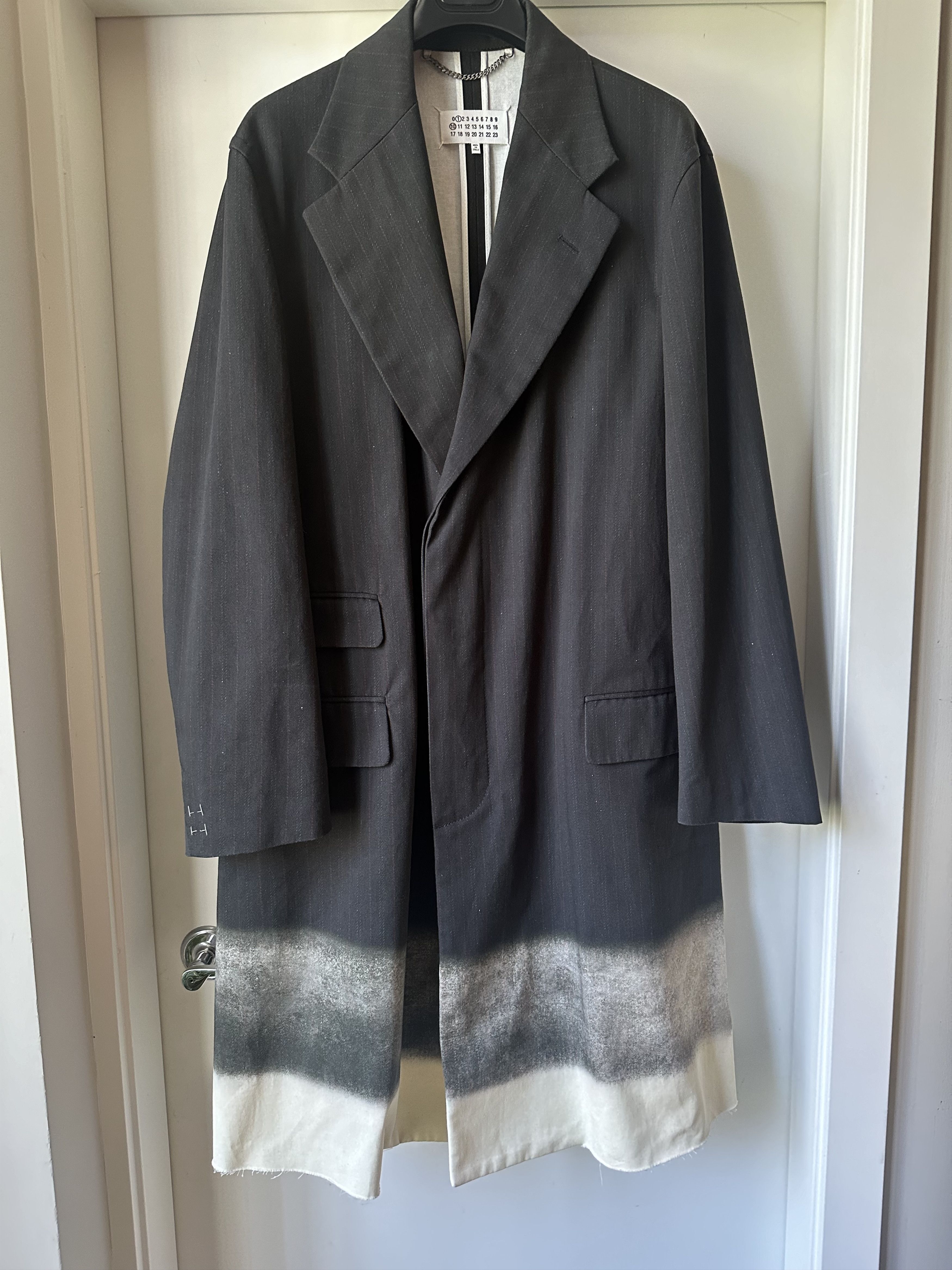 Maison Margiela Maison Margiela Trompe l'oeil pinstripe coat Size US S / EU 44-46 / 1 - 4 Thumbnail