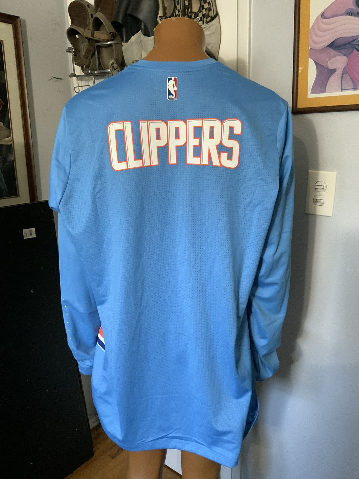 NBA × Nike Nike Los Angeles Clippers Engineered Showtime Warm Up Shirt Size US XXL / EU 58 / 5 - 10 Thumbnail