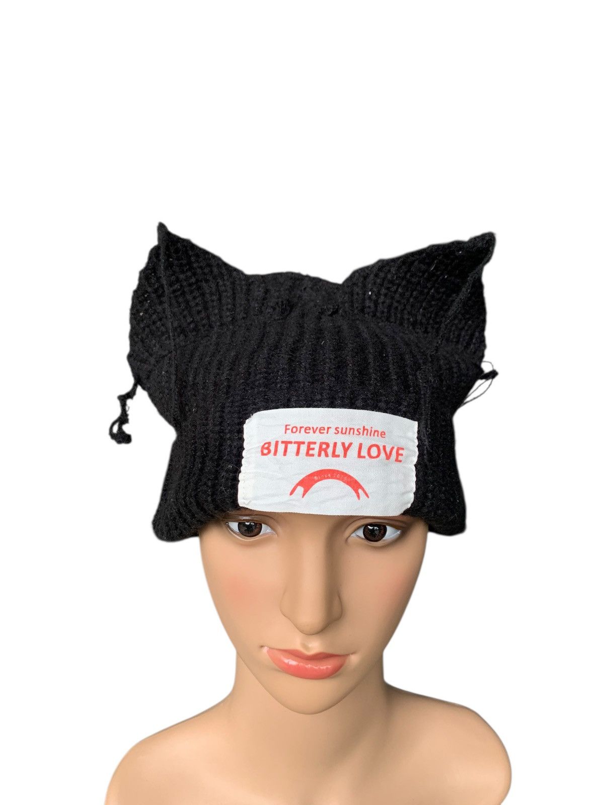 Designer × Japanese Brand × Kapital Cute Cartoon Cat Ear Wool Knitted Hat Size ONE SIZE - 3 Thumbnail