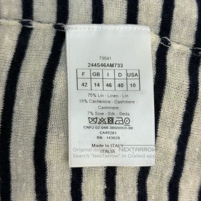 Dior Dior Dark blue and white striped five-pointed star logo sh Size M / US 6-8 / IT 42-44 - 6 Thumbnail