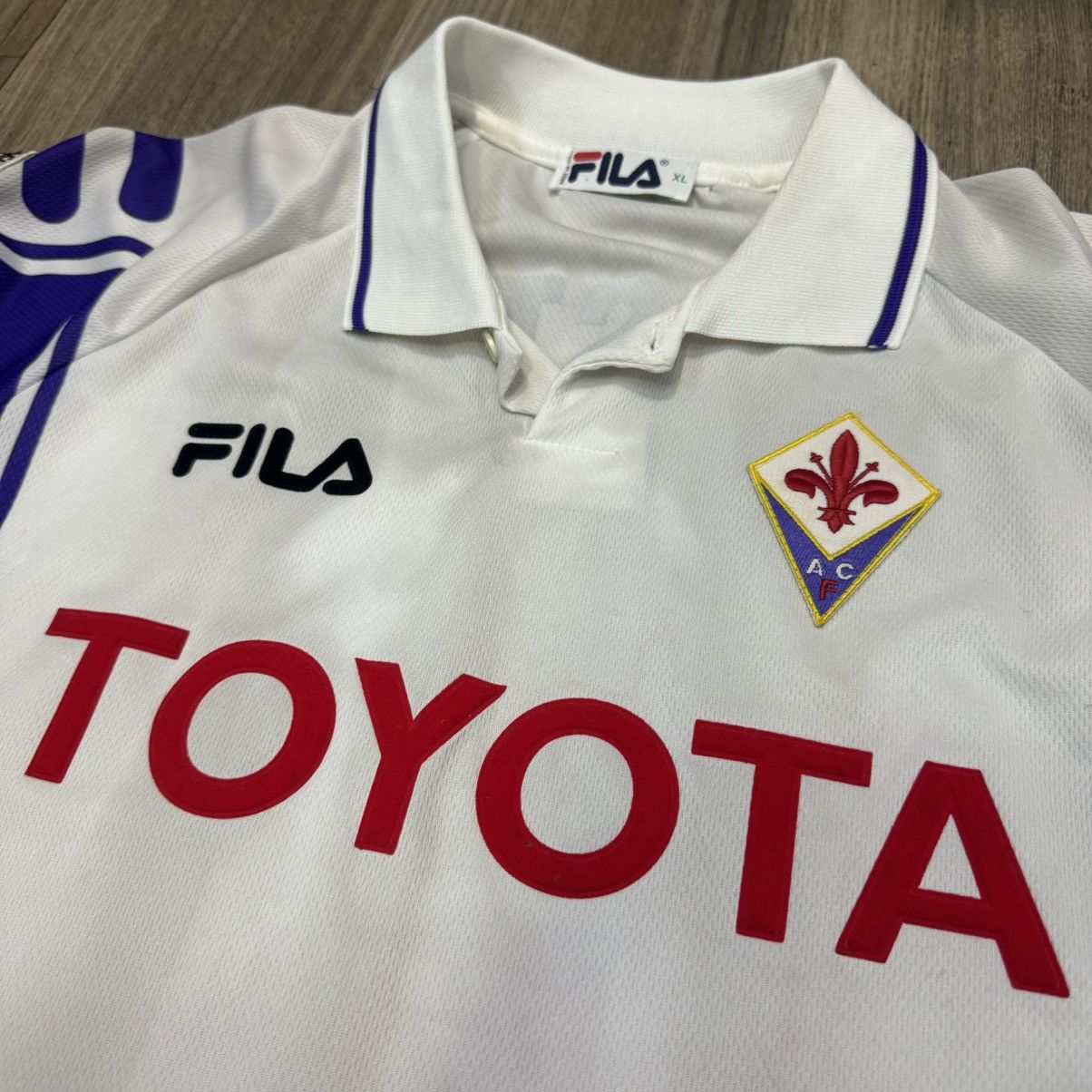 Fila Fiorentina 99/00 away shirt #9 Batistuta Size US XL / EU 56 / 4 - 3 Thumbnail