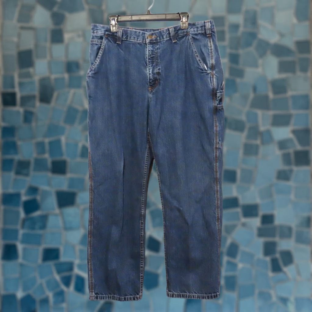 Carhartt VINTAGE Carhartt BD4941-M Loose Fit Carpenter Jeans 38x30 Men Blue Denim Size US 38 / EU 54 - 1 Thumbnail