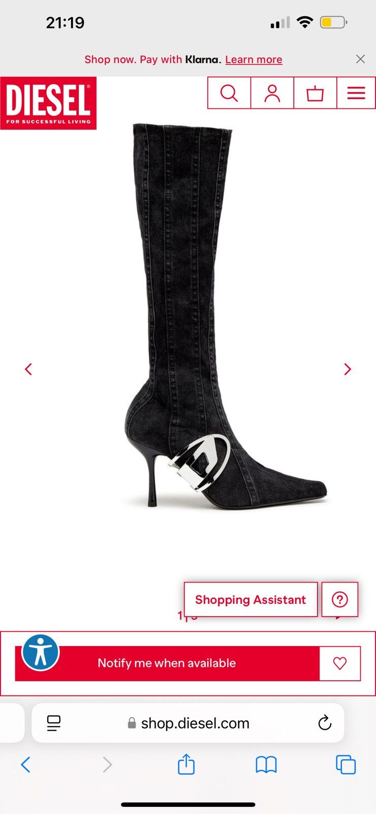 Diesel Diesel knee high boots Size US 7 / IT 37 - 2 Thumbnail