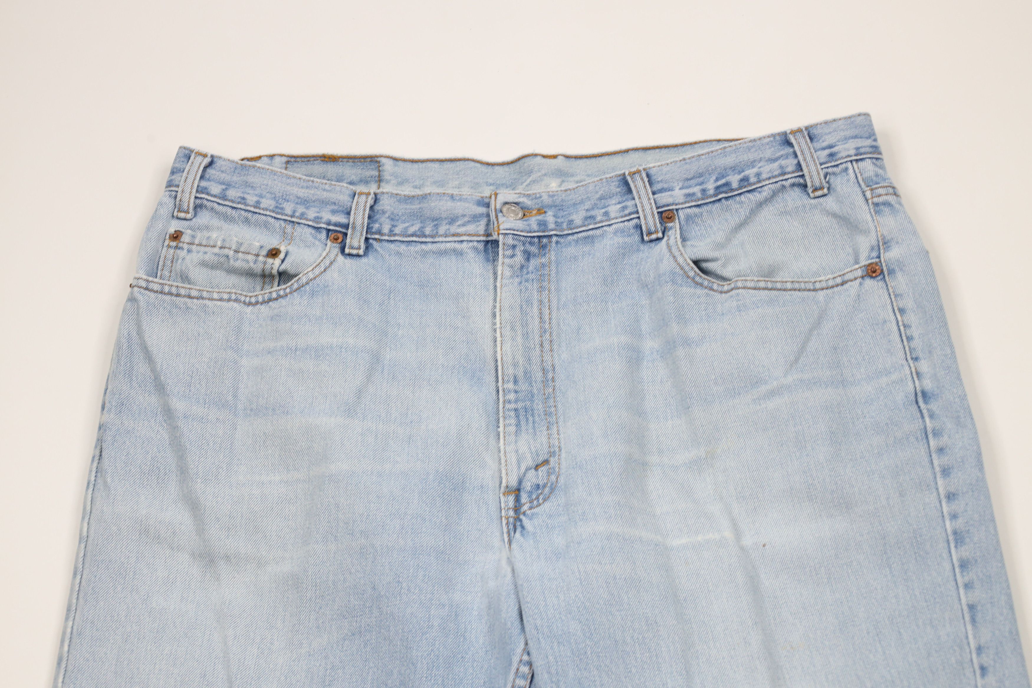 Levi's × Vintage Vintage 90s Levis 550 Relaxed Fit Denim Jeans Blue Cotton Size US 42 / EU 58 - 2 Thumbnail