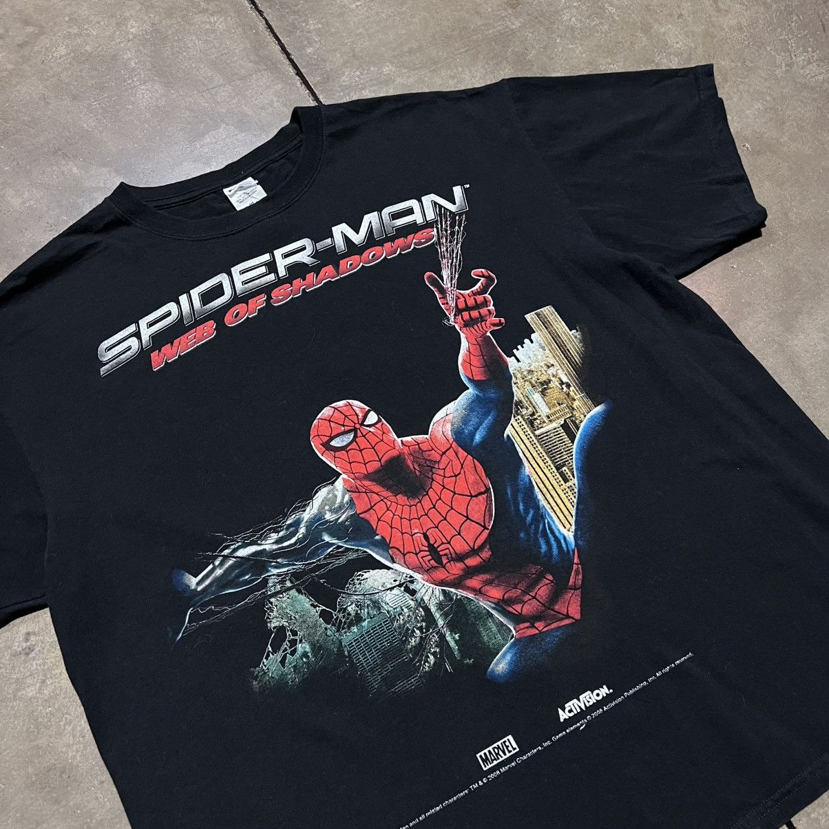 Marvel Comics Vintage Spider Man Web of Shadows T shirt Activision Y2K Size US XL / EU 56 / 4 - 3 Thumbnail