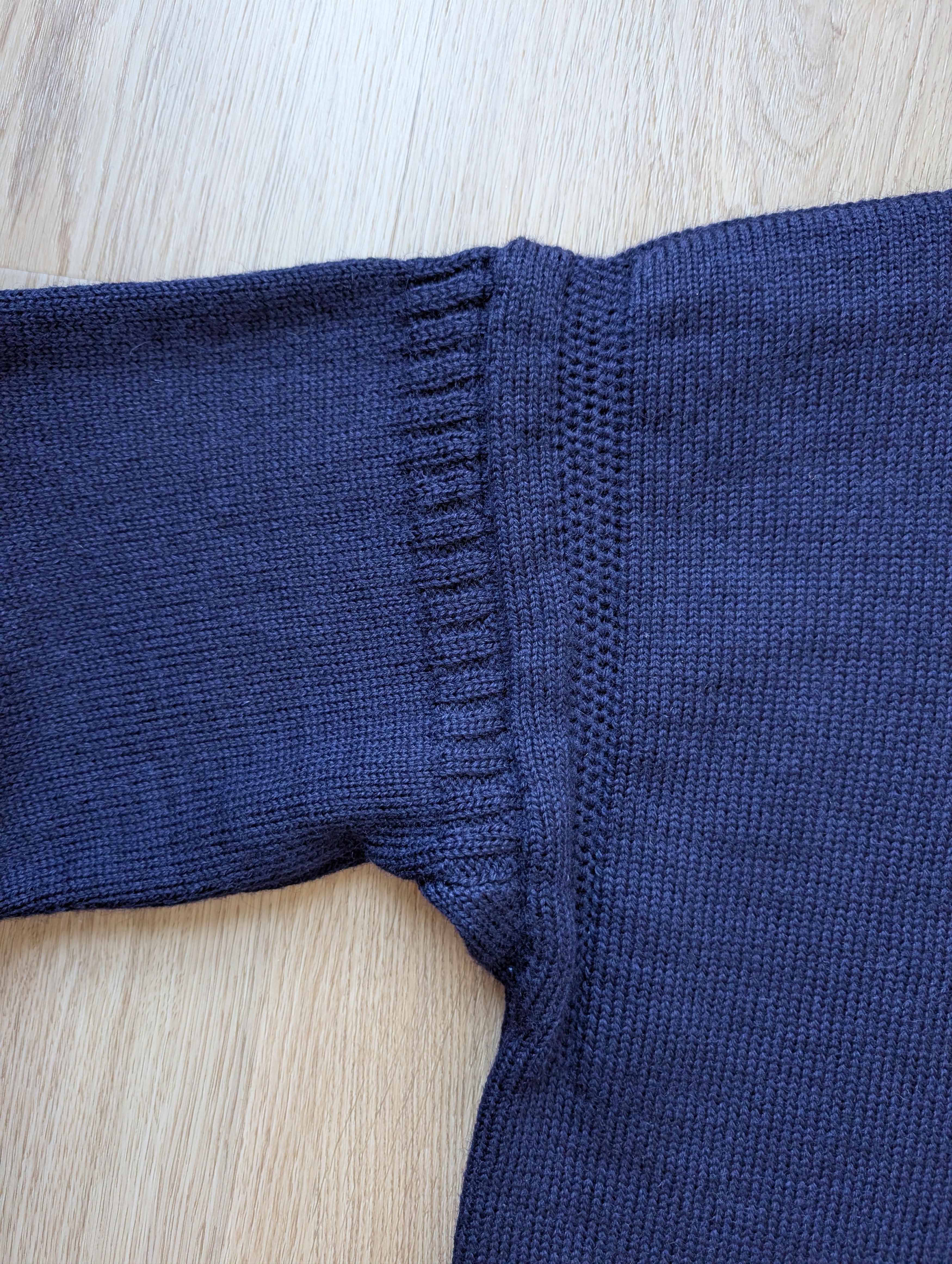 Le Tricoteur Guernsey Vintage Traditional Guernsey Fisherman Jumper Sweater Size US L / EU 52-54 / 3 - 11 Thumbnail