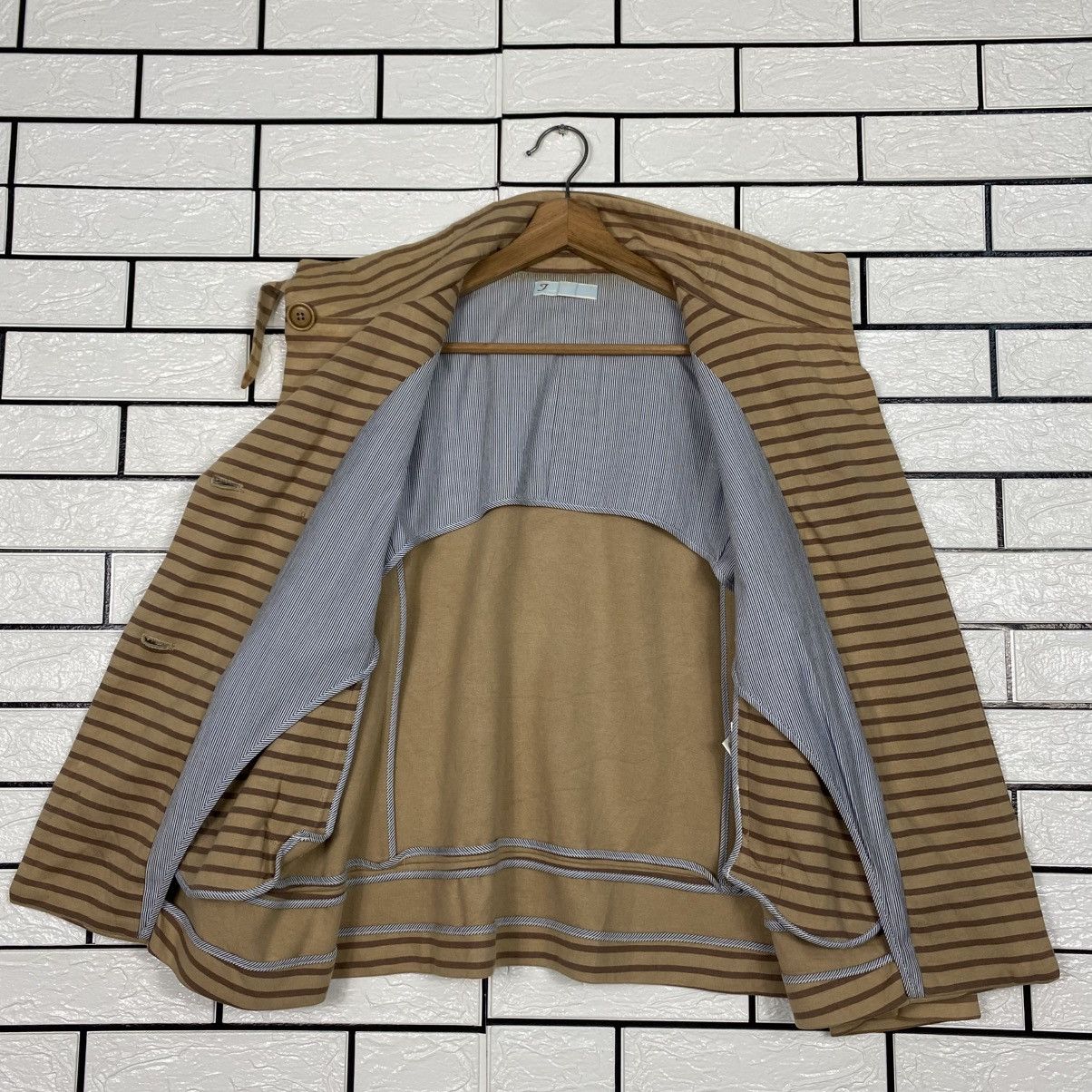 Japanese Brand 📌Vintage Striped Cardigan Bomber Boston Nine Issey Miyake Size US M / EU 48-50 / 2 - 14 Thumbnail