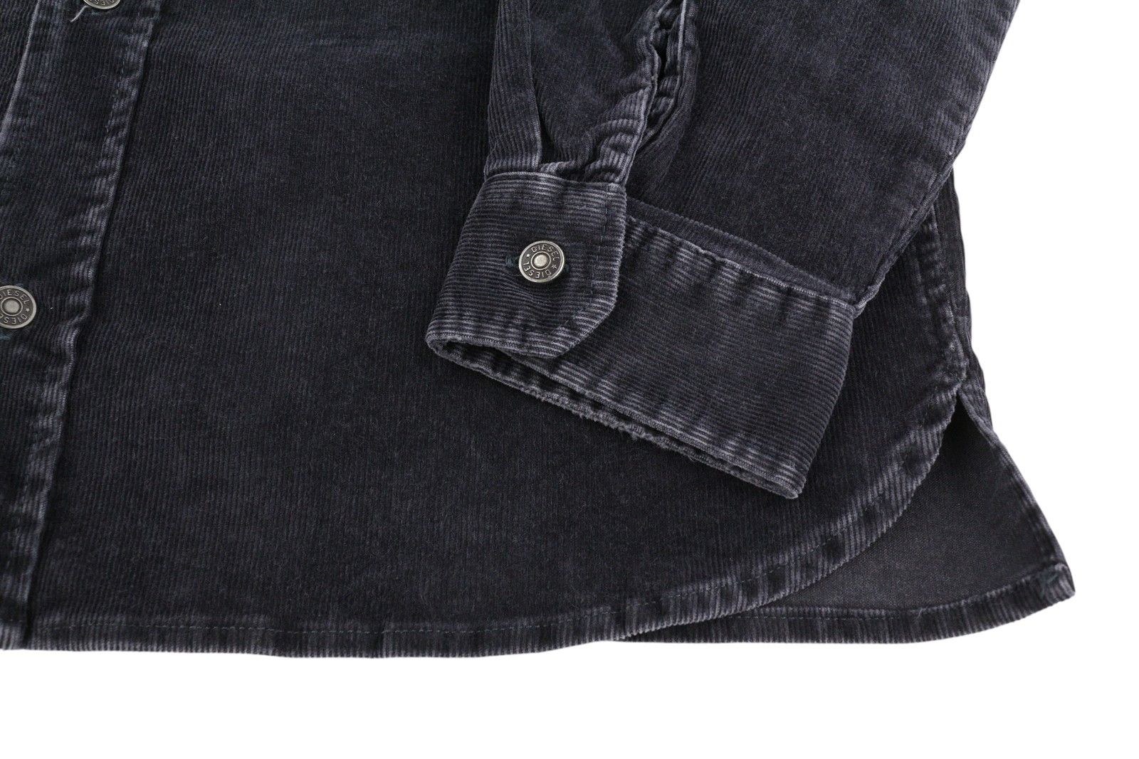 Diesel S-BUN-CORD L Washed Black Corduroy Snap Shirt 41004 Size US L / EU 52-54 / 3 - 5 Thumbnail