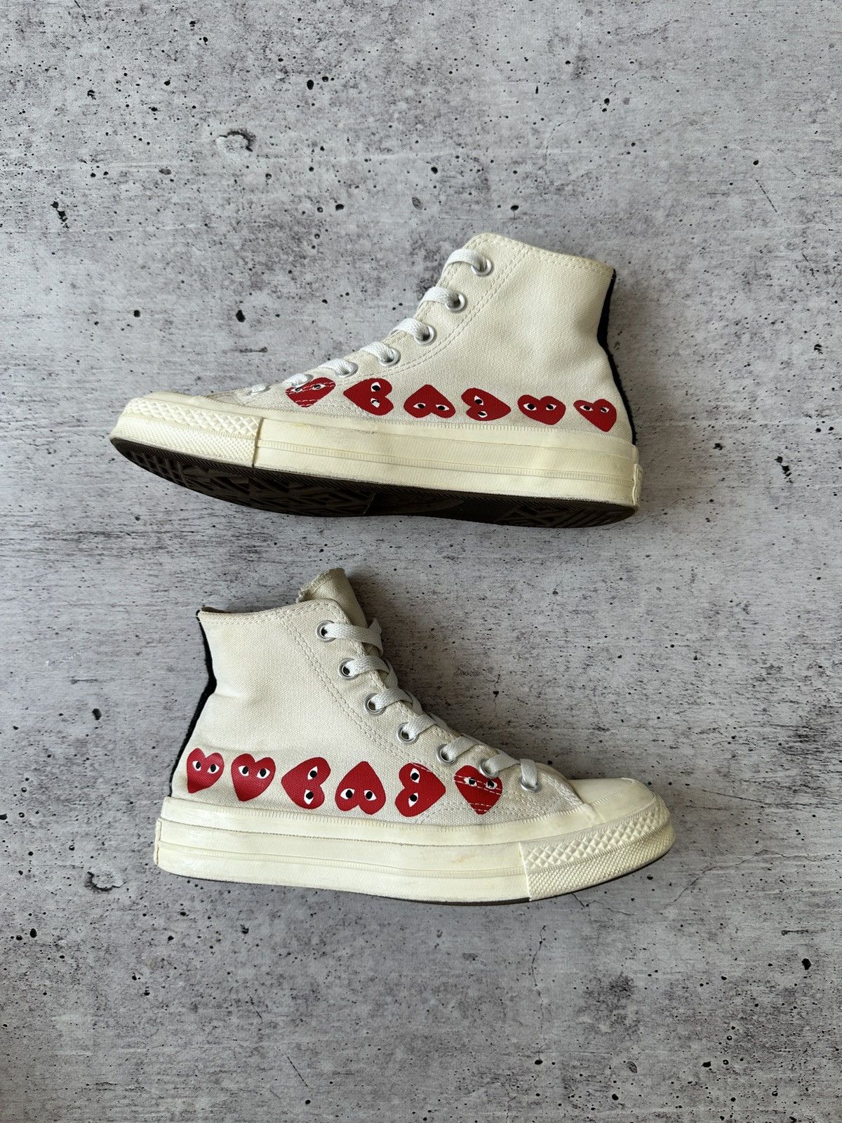 Comme des Garcons Converse Chuck High Top x Comme des Garçons Play Sneakers Size US 7.5 / IT 37.5 - 5 Thumbnail