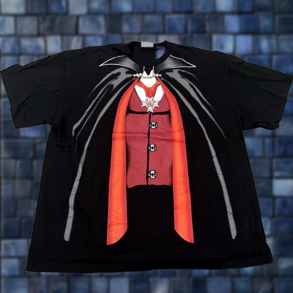Vintage VINTAGE Dracula Universal Studios Monsters Shirt XL Adult Black Cotton Graphic Tee Halloween 1990s Mens Size US XL / EU 56 / 4 - 1 Thumbnail