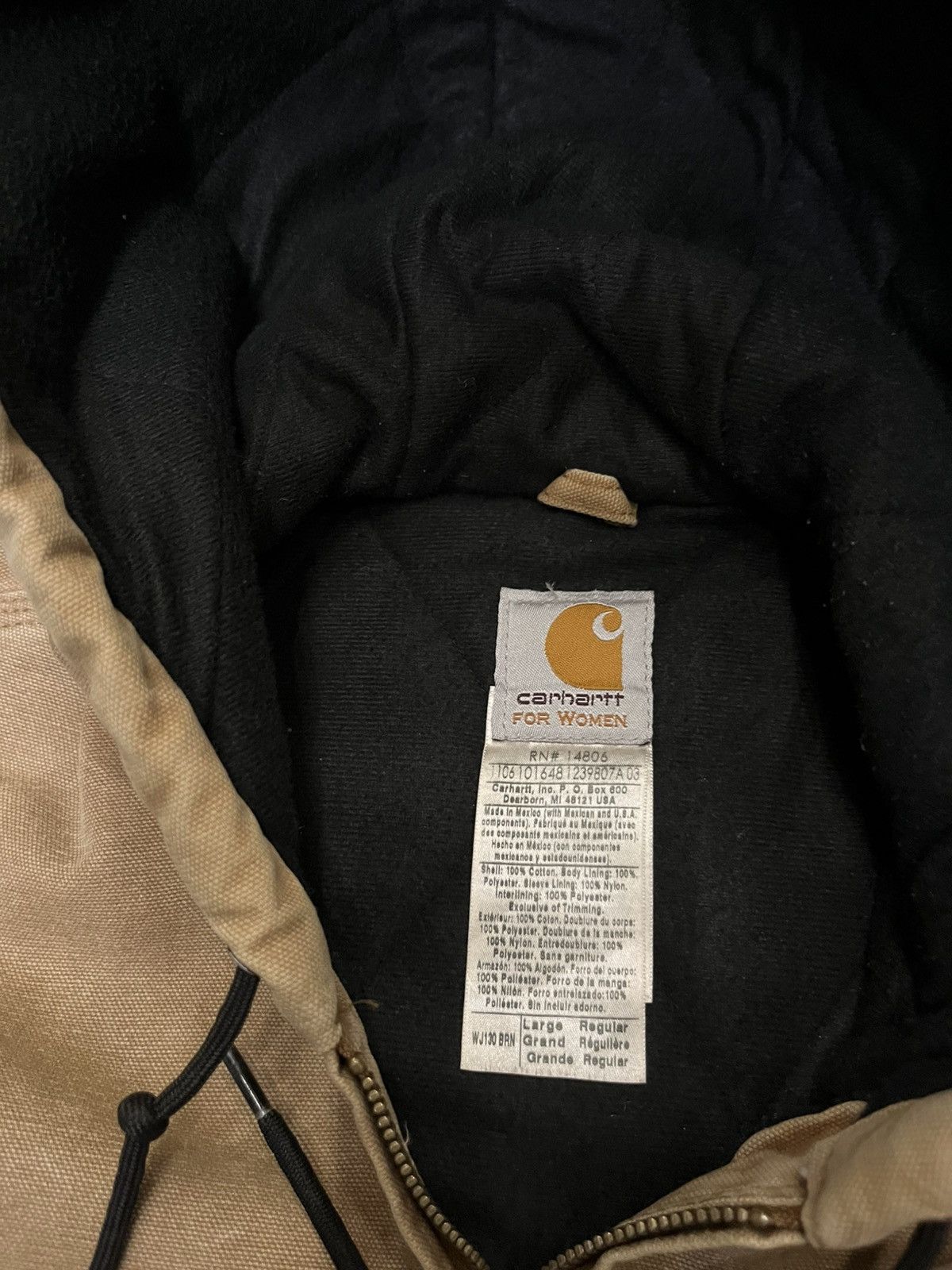 Carhartt Vintage Carhartt Active Jacket Brown - WJ130 BRN WOMEN| Size US L / EU 52-54 / 3 - 3 Thumbnail