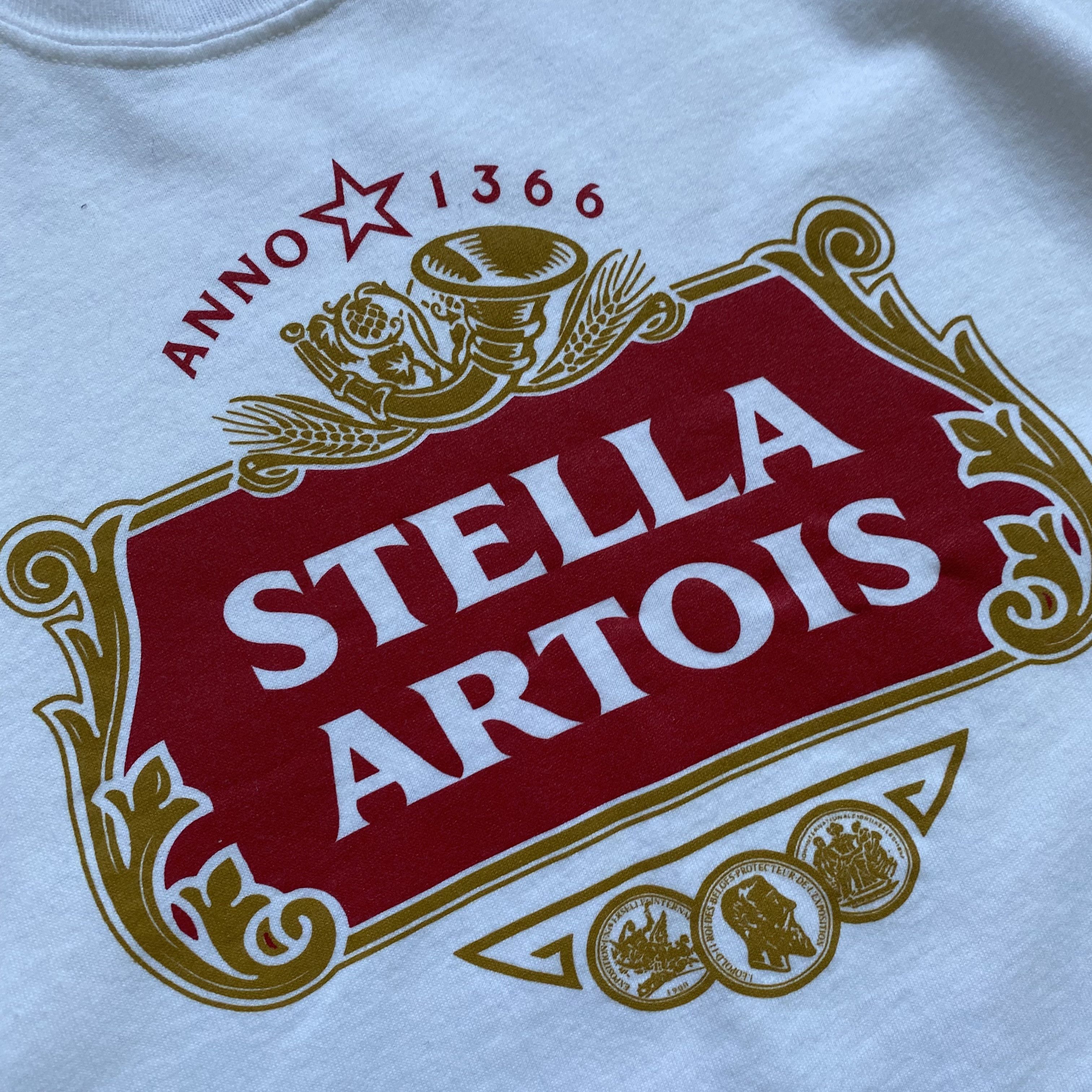 Budweiser Vintage 90s Stella Artois Tee Y2K Drink beer Big logo Size US M / EU 48-50 / 2 - 5 Thumbnail