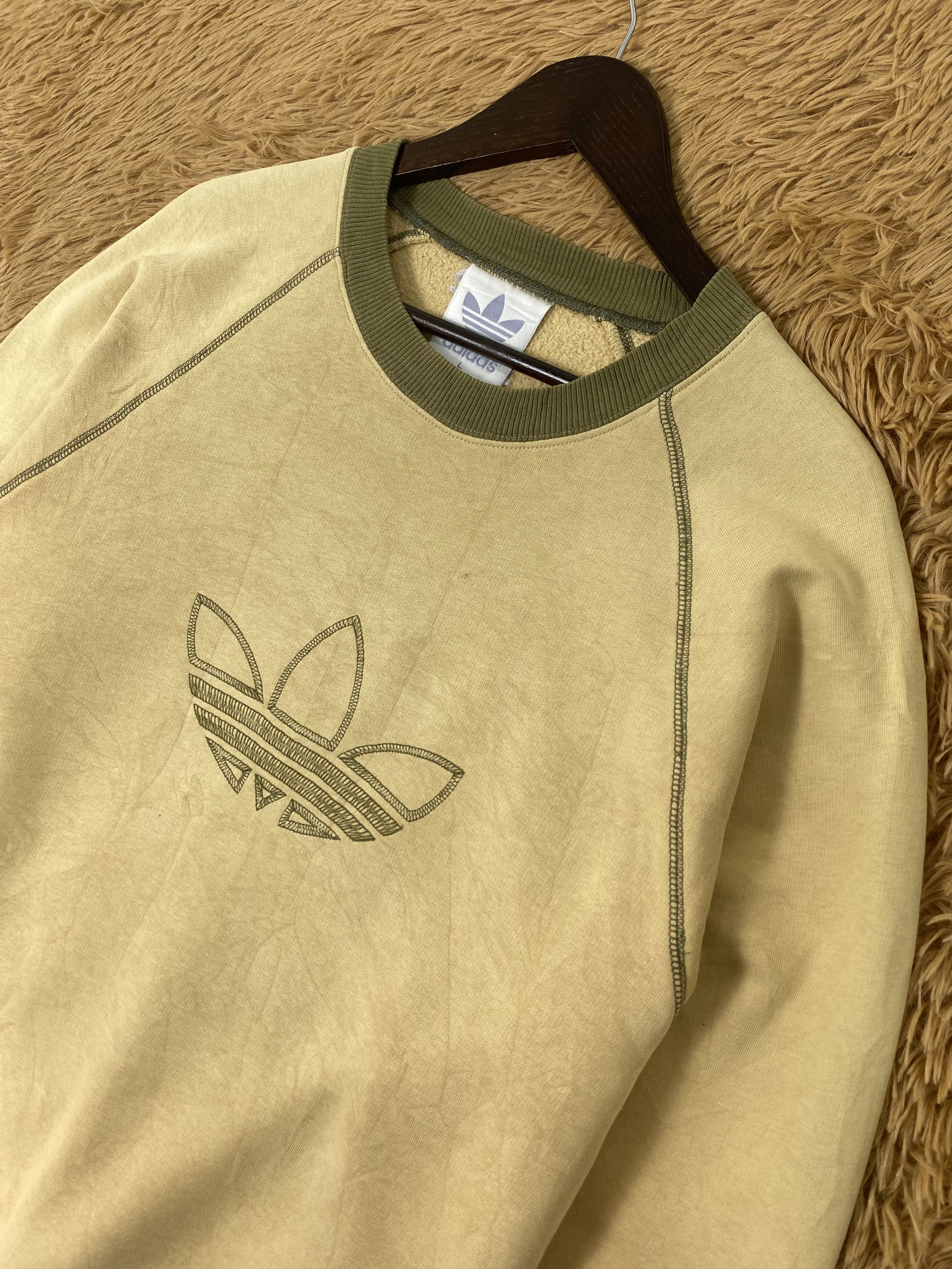 Adidas × Vintage Vintage Adidas Three Stripe Sweatshirts PS0059 Size US M / EU 48-50 / 2 - 2 Thumbnail