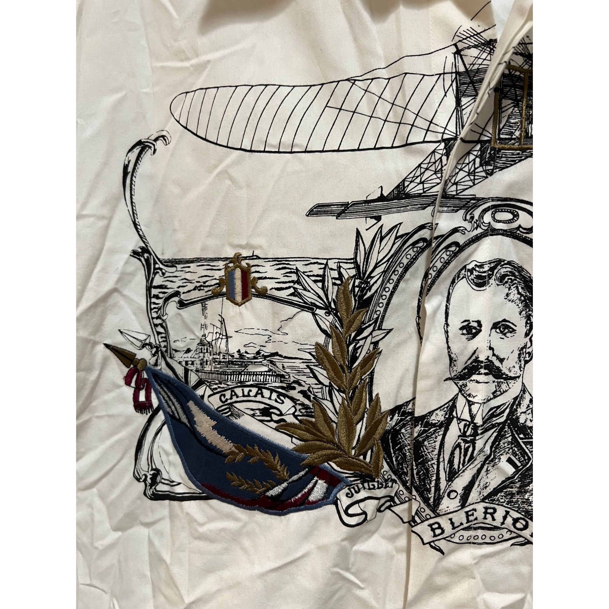 BUGATCHI × Vintage Vintage Bugatchi Embroidered Button Up Dress Shirt - Size M Size US M / EU 48-50 / 2 - 3 Thumbnail