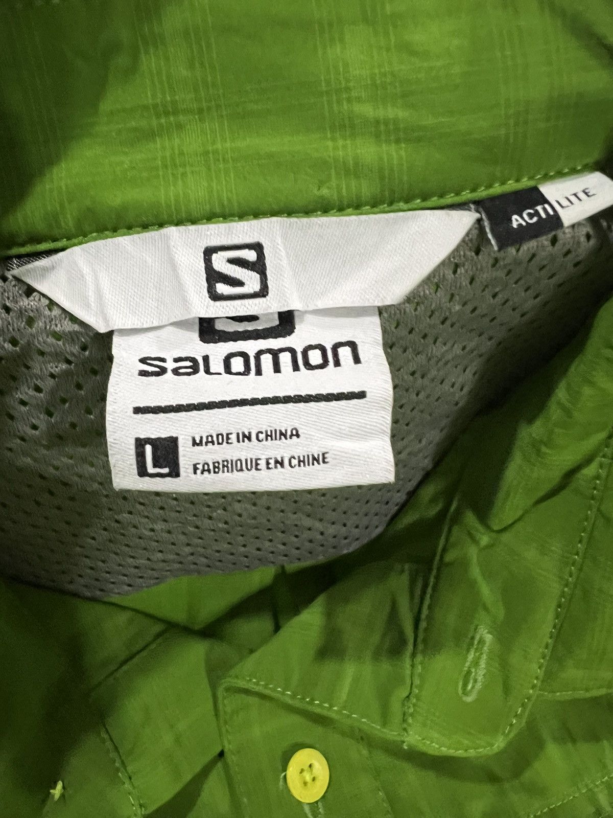 Salomon Salomon Active Lite Gorp Core Nylon Performance Button Shirt Size US L / EU 52-54 / 3 - 4 Thumbnail