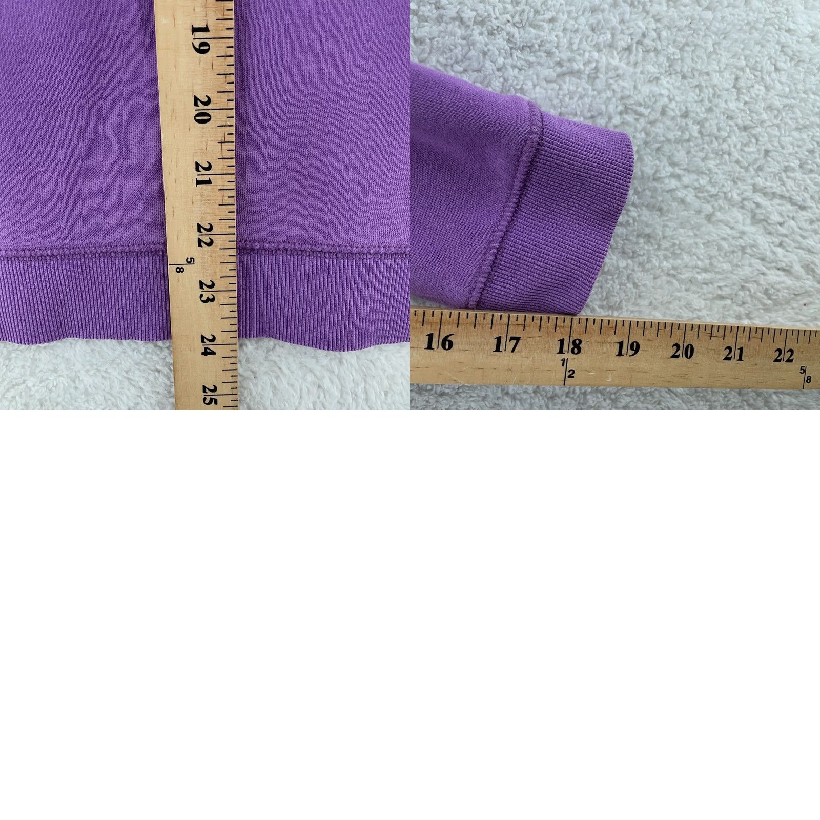Vintage Peloton Sweatshirt Women Medium Purple Fleece Lined Cozy Warm Winter Long Sleeve Size M / US 6-8 / IT 42-44 - 8 Thumbnail