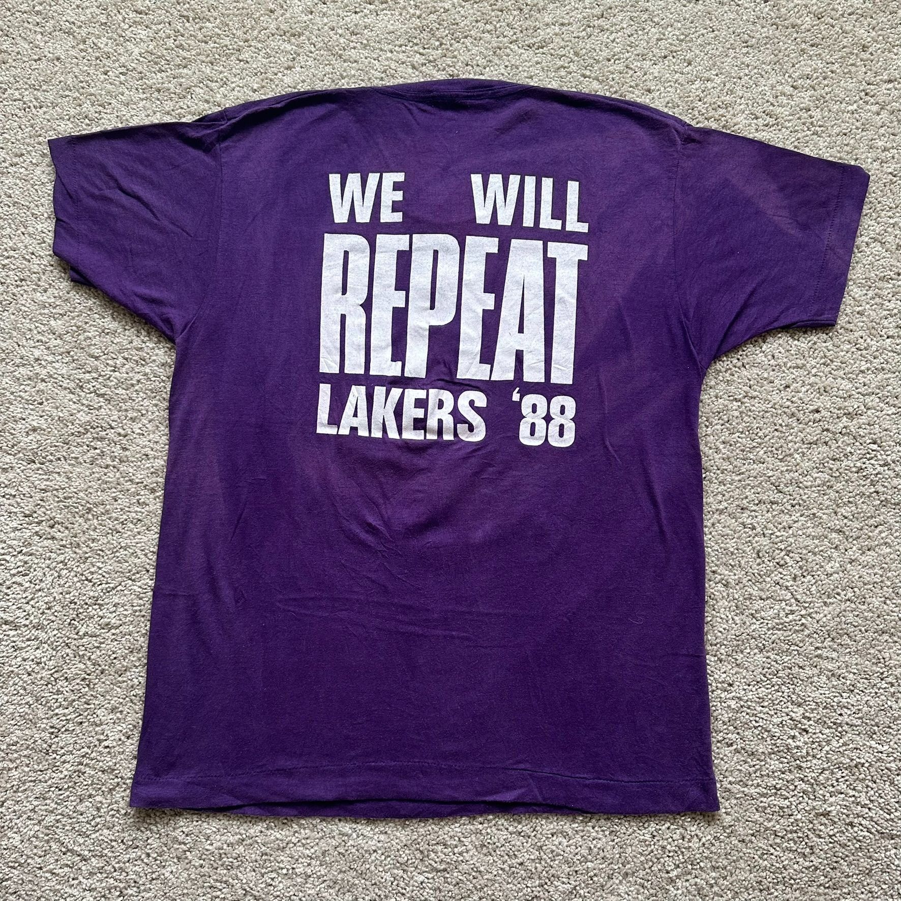 Vintage Vintage 1988 Los Angeles Lakers T-Shirt Single Stitch Repeat Size US L / EU 52-54 / 3 - 5 Thumbnail