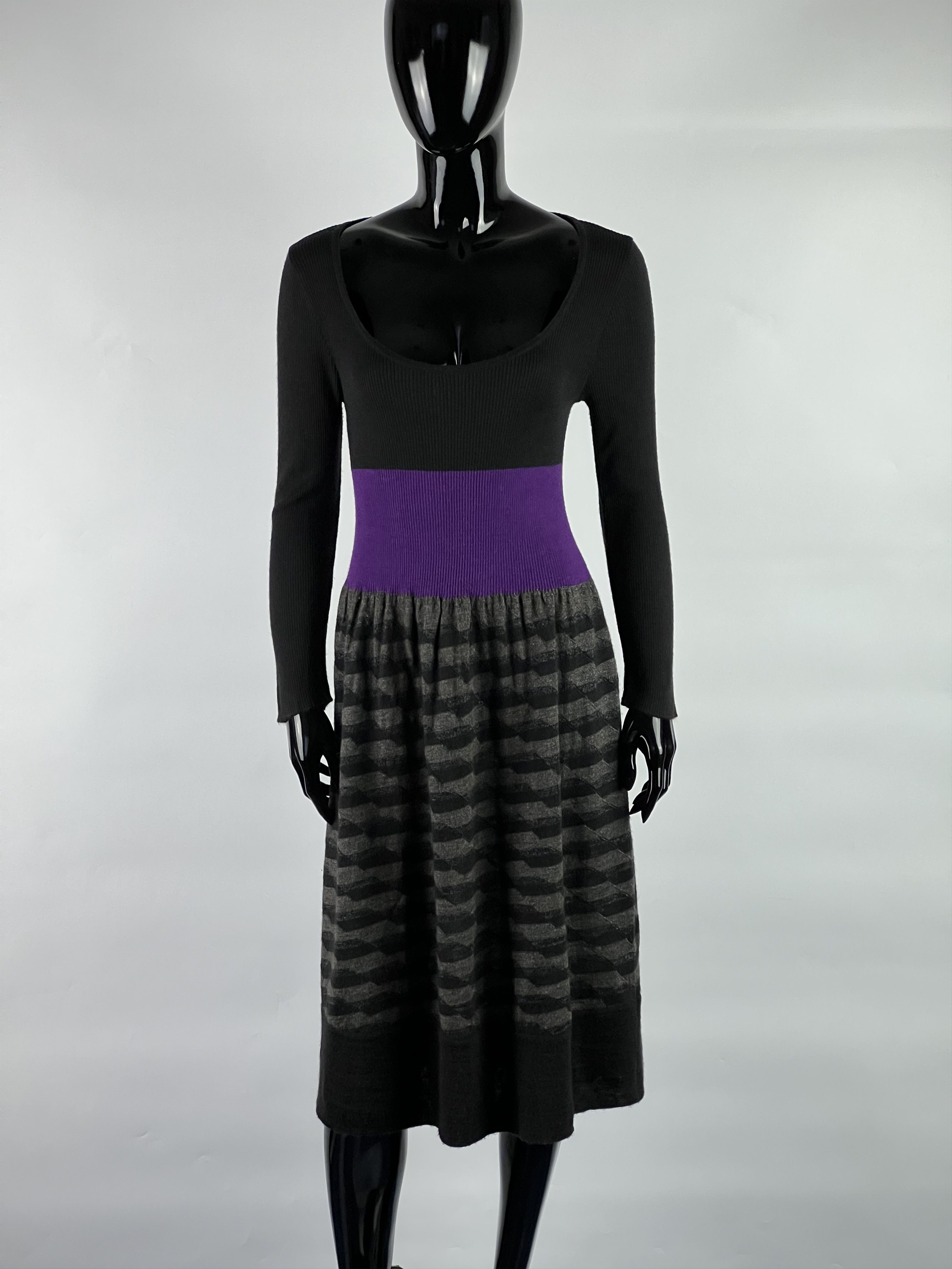 Kenzo Wool Midi Dress Size L