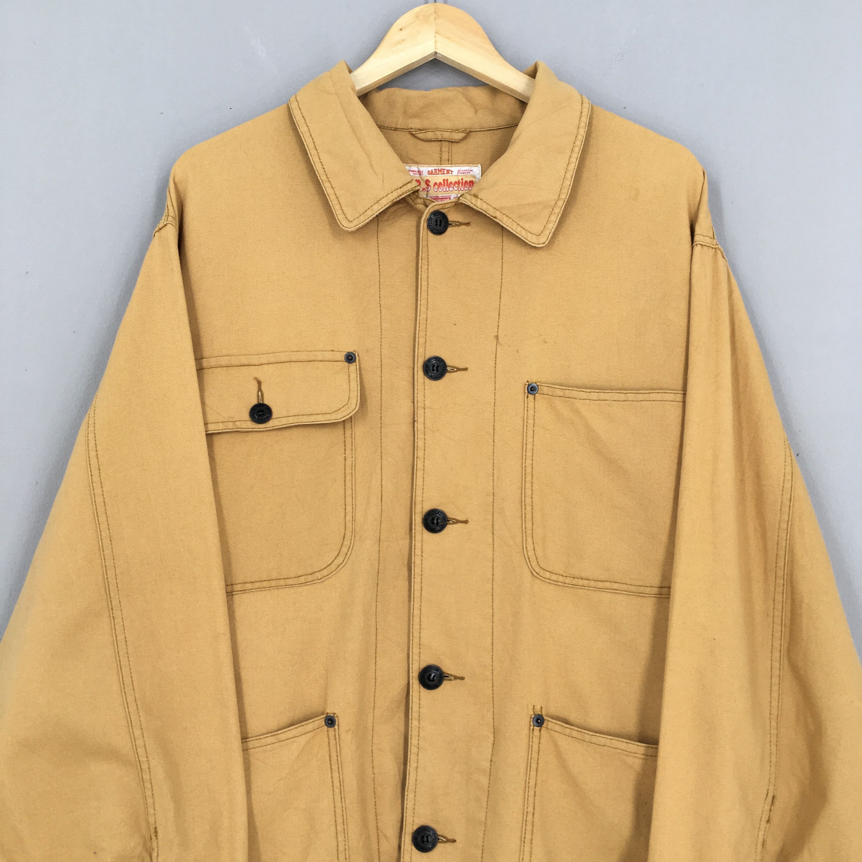 Vintage Vintage Chore Denim Jeans Jacket Labour XLarge Size US XL / EU 56 / 4 - 2 Thumbnail