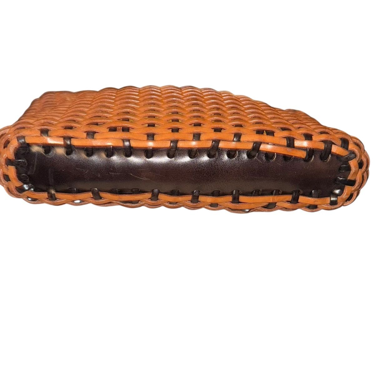 Vintage Vintage Ellepi Italian leather basket weave shoulder/handbag Size ONE SIZE - 6 Thumbnail