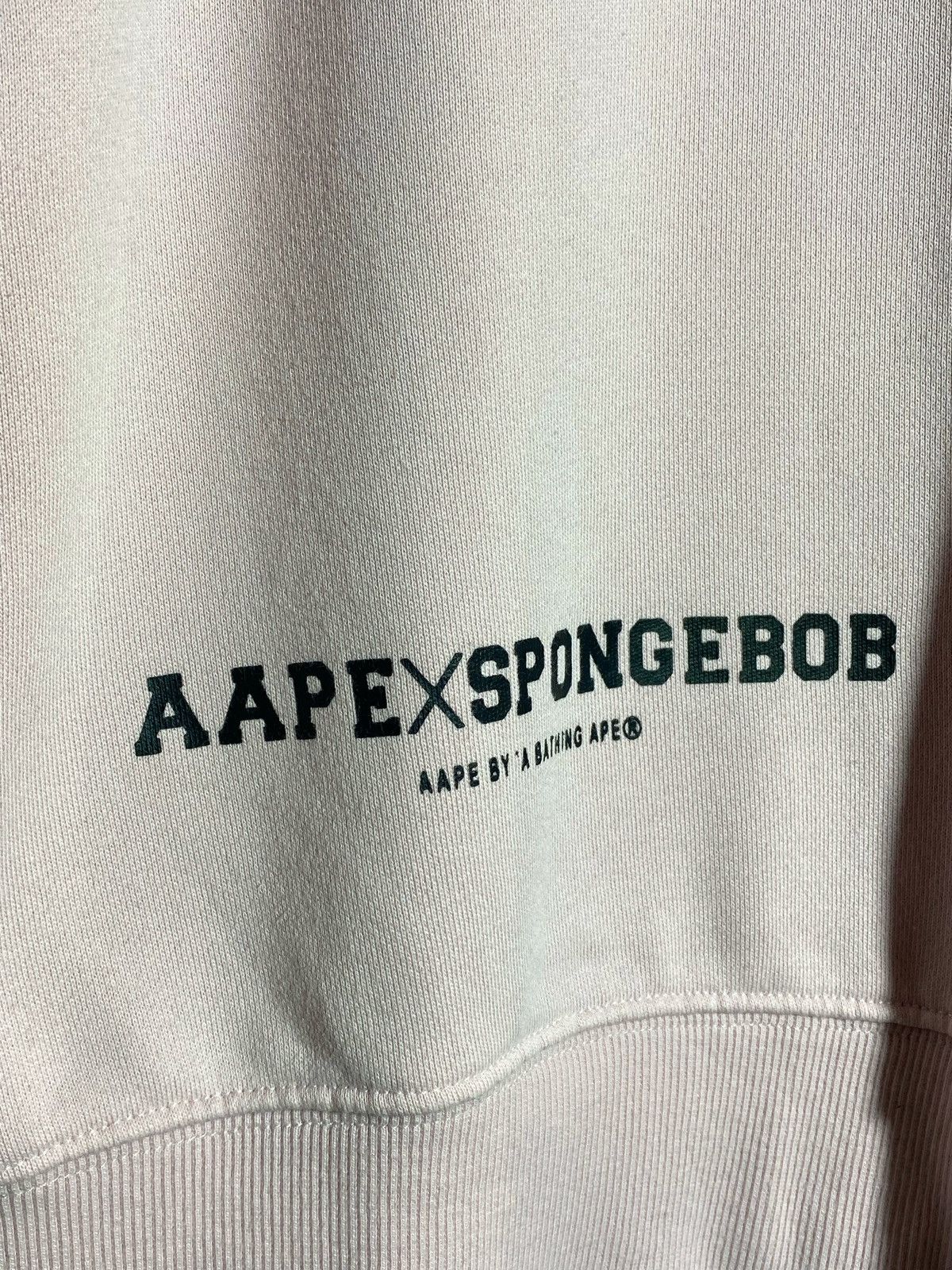 AAPE x Sponge Bob hype streetwear pink sweatshirt