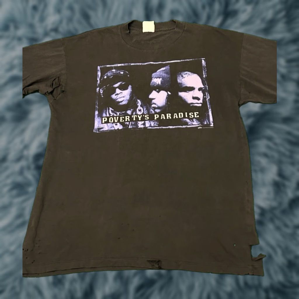 Vintage VINTAGE Naughty By Nature Rap Tee 1995 DRY ROT Distressed Shirt Mens XL 90s Hip Hop Vintage Shirt Black Size US XL / EU 56 / 4 - 1 Thumbnail