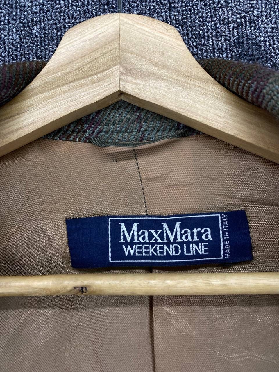 Max Mara Vintage Max Mara Weekend Line Shadow Plaid Wool Coat Jacket Size M / US 6-8 / IT 42-44 - 7 Thumbnail