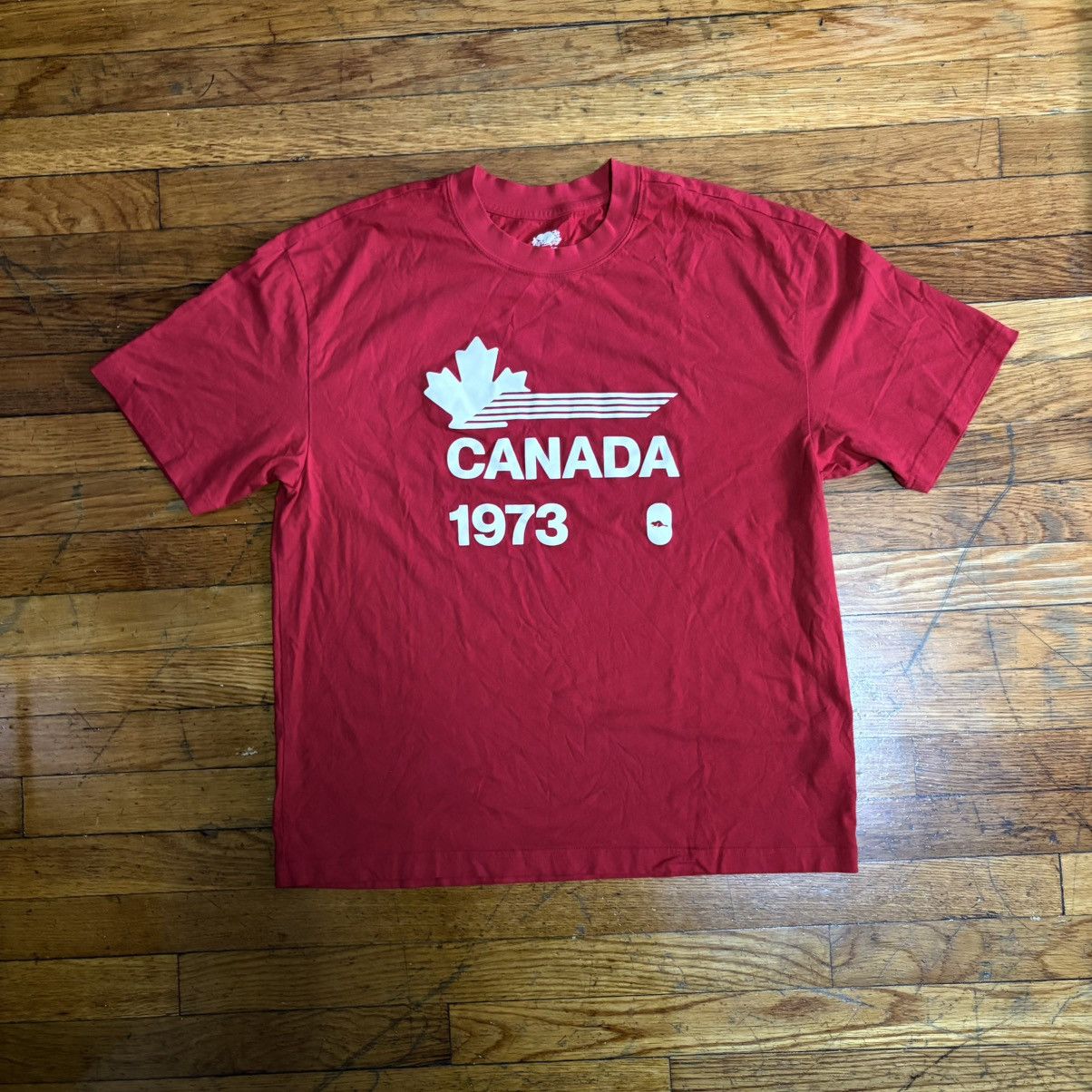 Roots Roots Canada 1973 Red Organic Cotton Graphic T-Shirt Size 4 Size US M / EU 48-50 / 2 - 1 Thumbnail