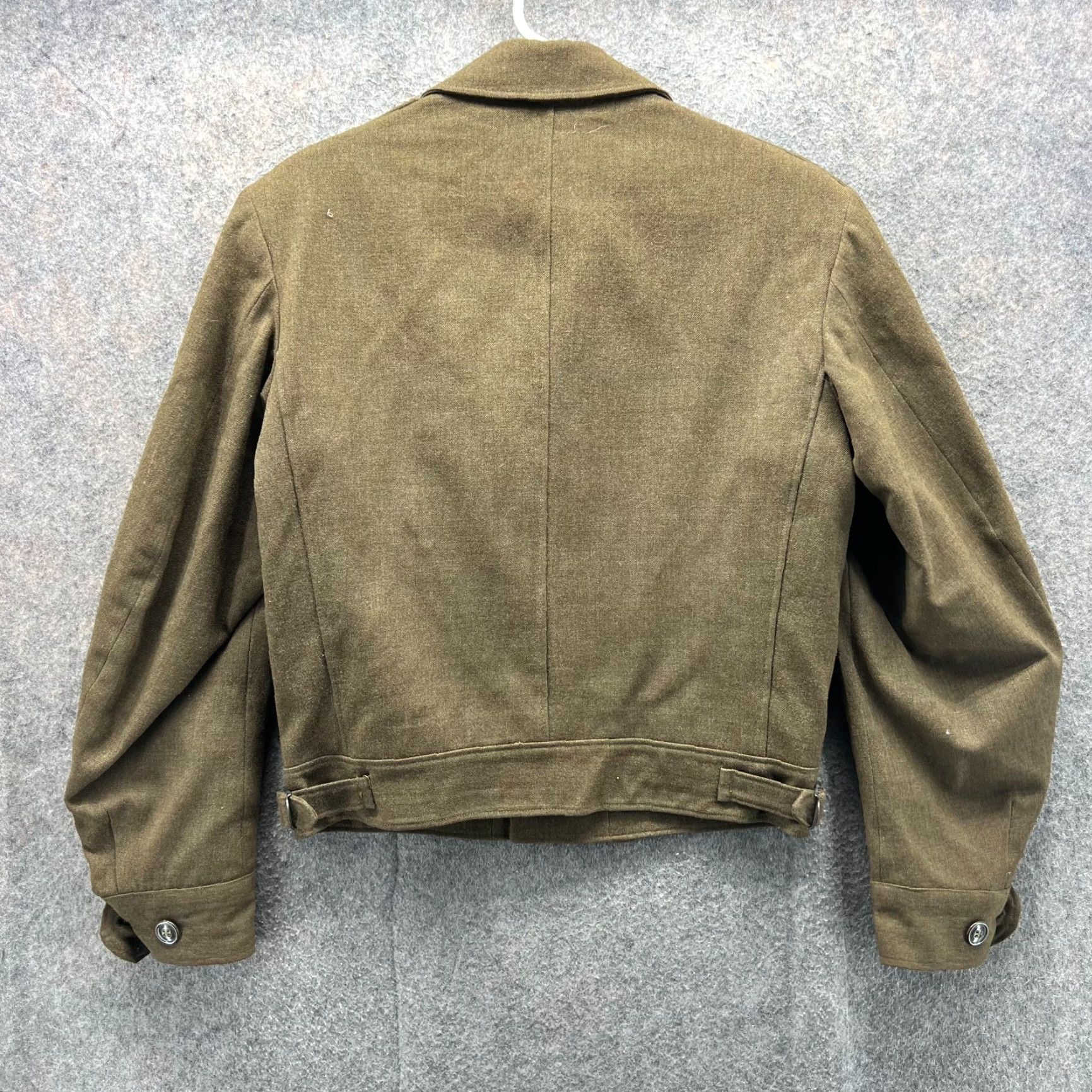 Olive VINTAGE US ARMY WOOL FIELD JACKET Military Jacket Mens 36R Olive Drab 40s WW2 1949 Kravitz Size US XXS / EU 40 - 2 Thumbnail