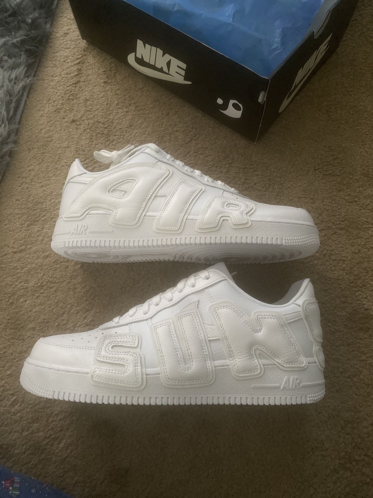 image of Cactus Plant Flea Market x Nike Air Force 1 Low Flea Shoes in White, Men's (Size 11)