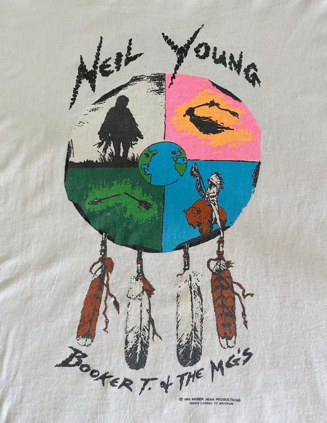 Band Tees × Brockum × Vintage 🎸 Vintage90s Neil Young World Tour’93 Size US XL / EU 56 / 4 - 3 Thumbnail