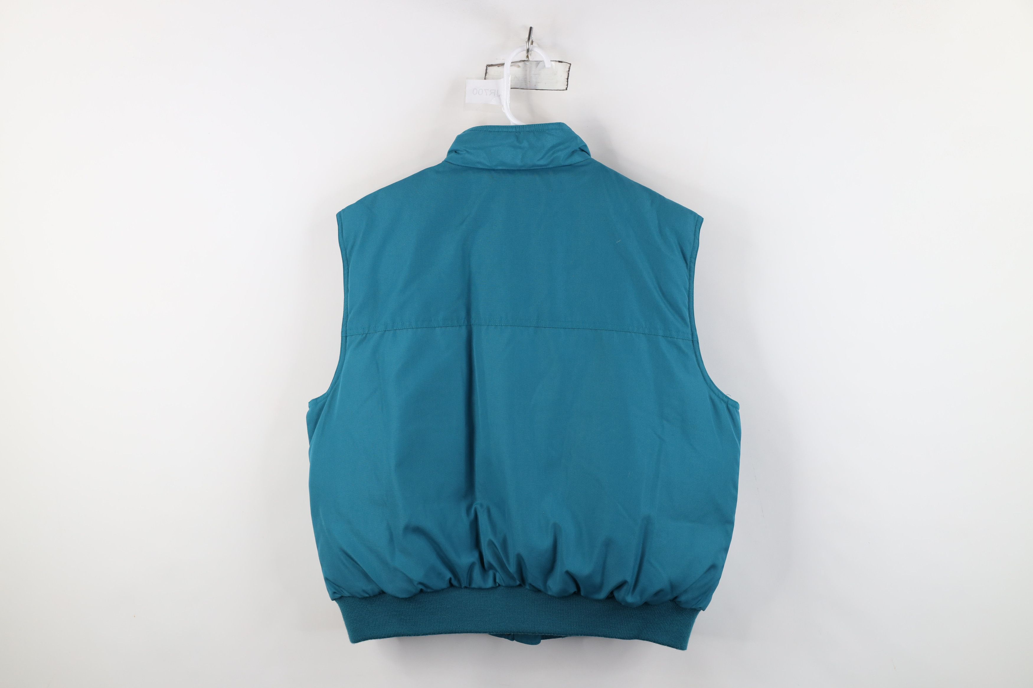 Eddie Bauer Vintage 90s Eddie Bauer Goose Down Puffer Vest Jacket Teal Size L / US 10 / IT 46 - 10 Thumbnail