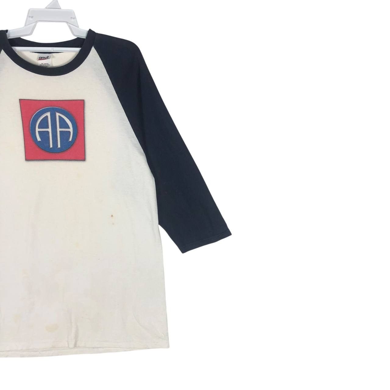 Anvil × Japanese Brand × Vintage Vintage Y2K 3Q Airborne T-shirt Size US L / EU 52-54 / 3 - 4 Thumbnail