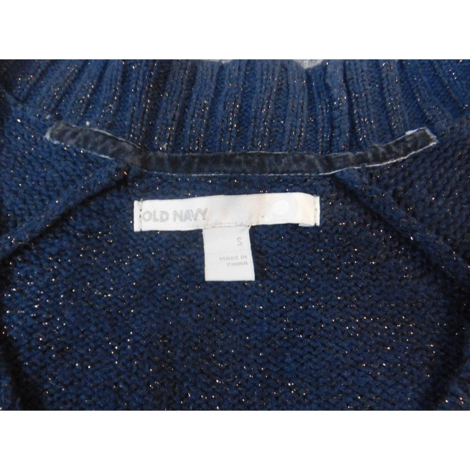 Old Navy Old Navy Womens Sweater S Pullover Crew Neck Long Sleeve Blue Dolman Knit Stretch Logo Casual Regular Vintage No (if needed) Size S / US 4 / IT 40 - 4 Thumbnail