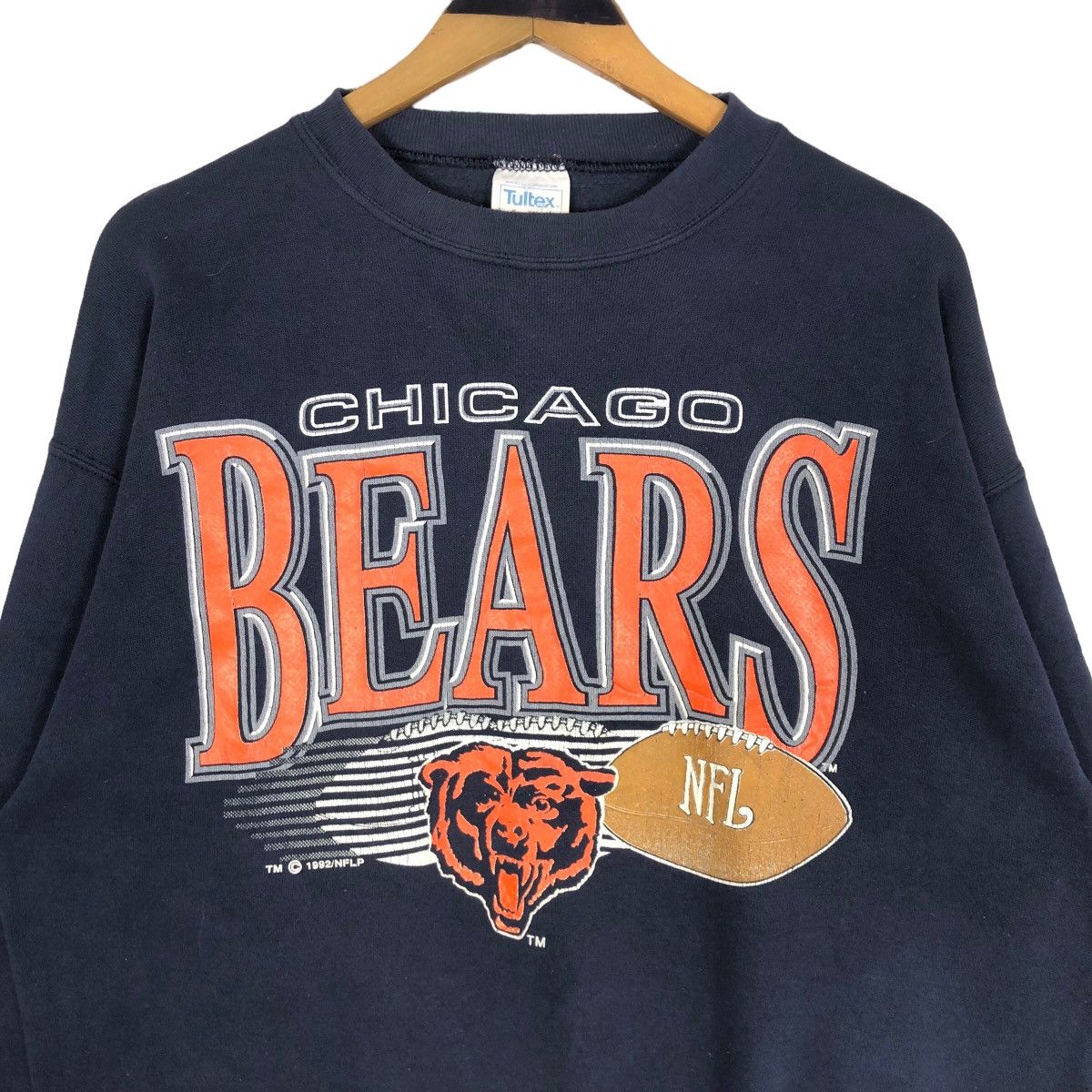 NFL Vintage 90s NFL Chicago Bears Crewneck Sweatshirt Big Logo Size US L / EU 52-54 / 3 - 5 Thumbnail