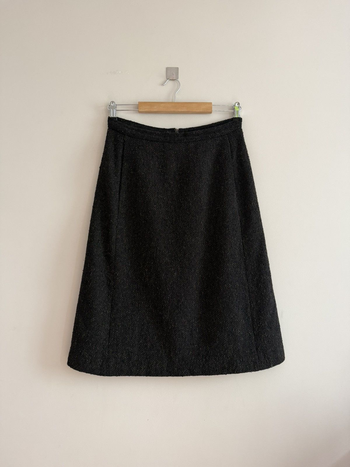 Max Mara Max Mara Virgin Wool A-Line Midi Skirt Size 32" / US 10 / IT 46 - 1 Thumbnail