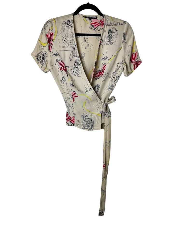 Betsey Johnson Vintage 1970's-1980's Betsy Johnson "Alley Cat" Blouse Size M / US 6-8 / IT 42-44 - 1 Thumbnail