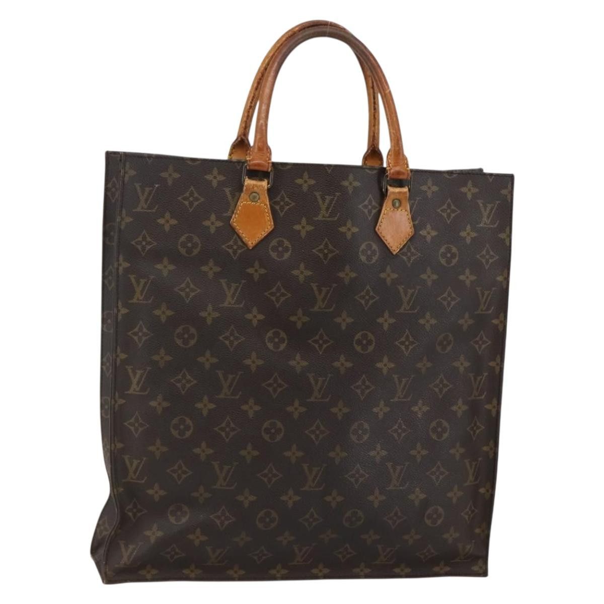 Louis Vuitton LOUIS VUITTON Monogram Sac Plat Hand Bag M51140 Size ONE SIZE - 1 Thumbnail