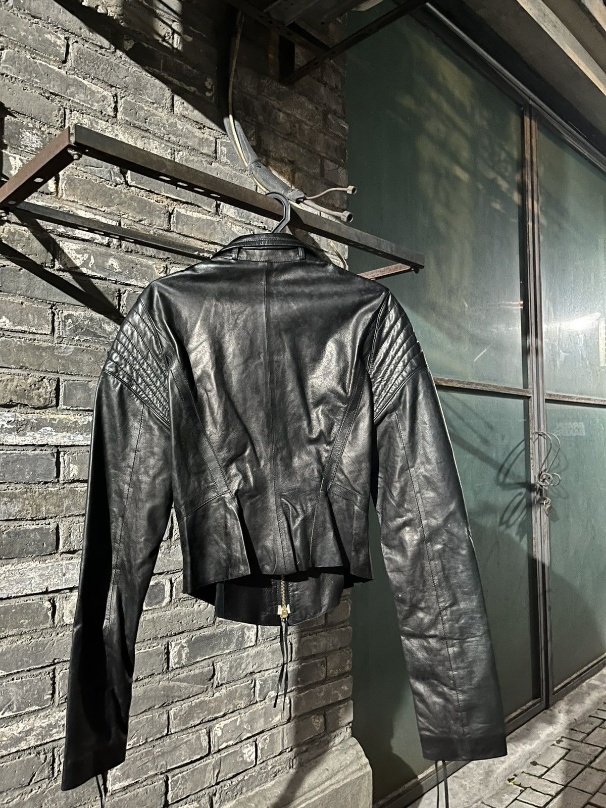 Roberto Cavalli Roberto Cavalli Lambskin Leather Biker Jacket Size S / US 4 / IT 40 - 4 Thumbnail