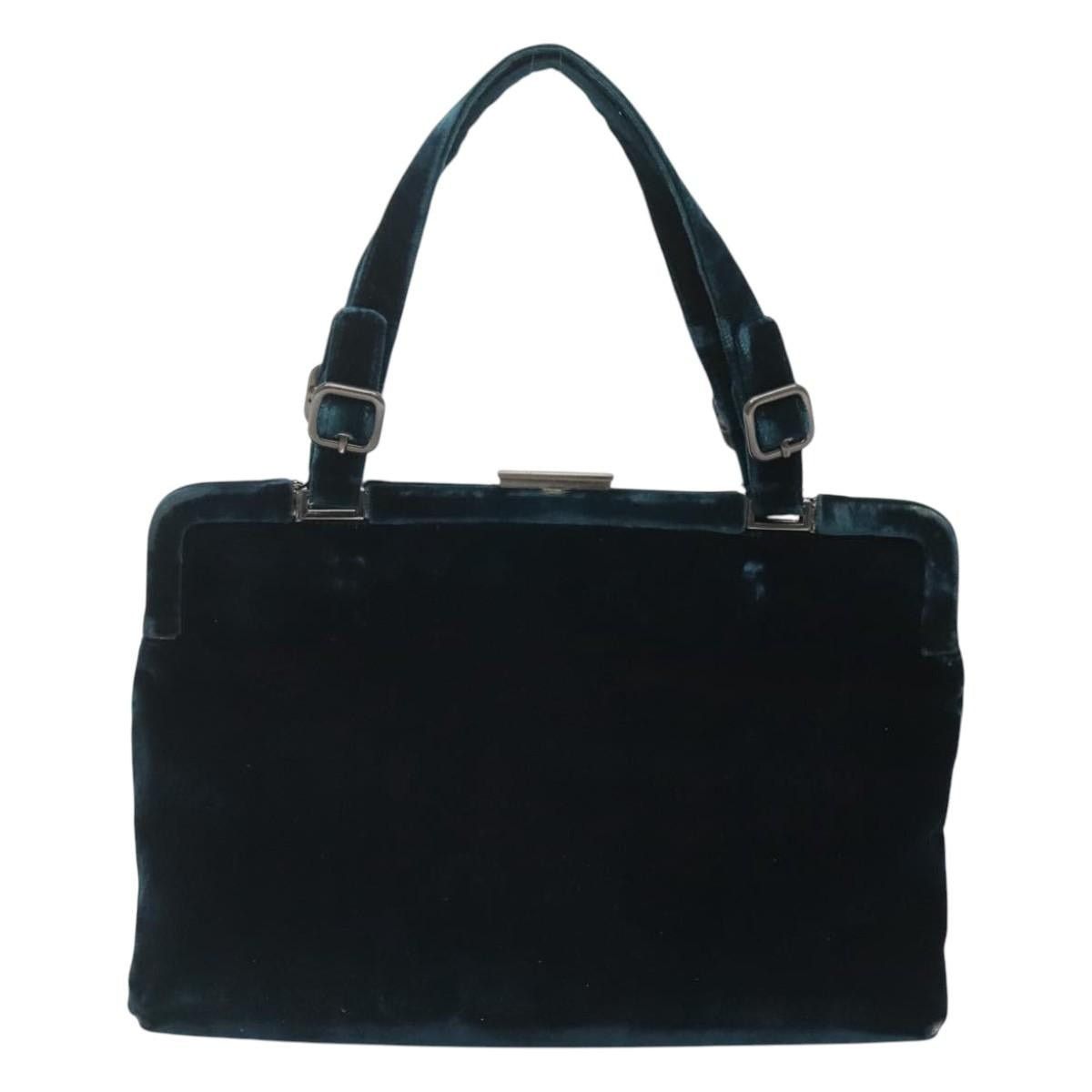 Prada PRADA Tote Bag Velor Navy Silver Size ONE SIZE - 3 Thumbnail