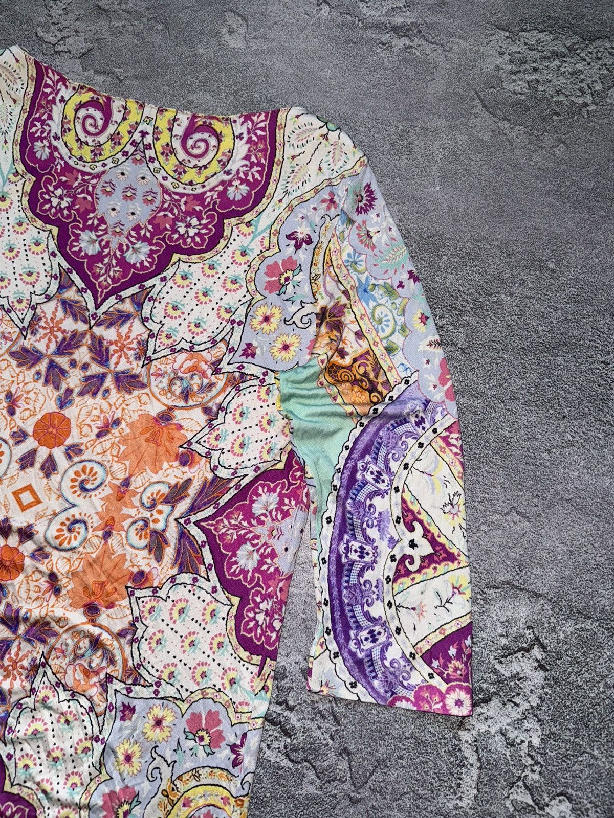 Etro Etro 44IT all printed flowers 🌺 long dress / long sleeve Size M / US 6-8 / IT 42-44 - 17 Thumbnail