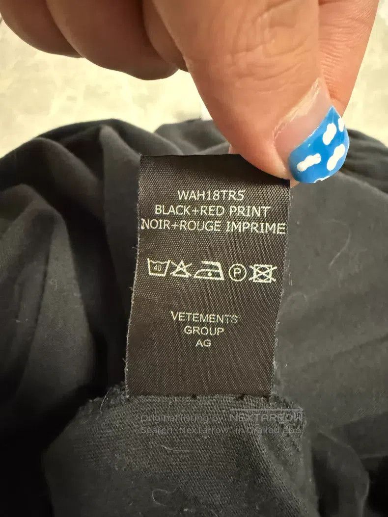 Vetements VETEMENTS Blood Drop Mantra Lightweight Hoodie Size US XS / EU 42 / 0 - 7 Thumbnail