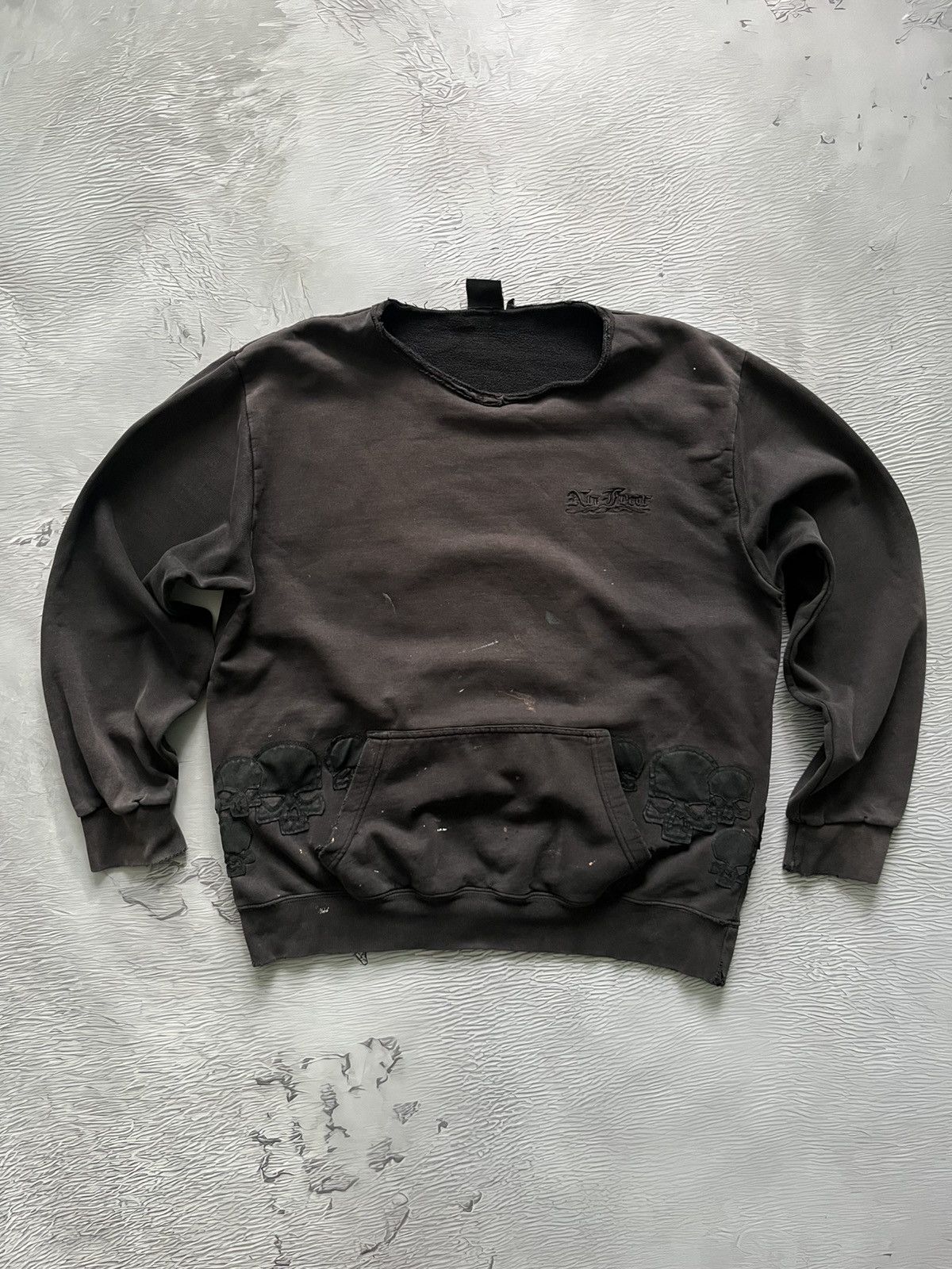 No Fear 💀 No Fear Skeleton Vintage Streetwear Sweatshirt Black Size US L / EU 52-54 / 3 - 3 Thumbnail