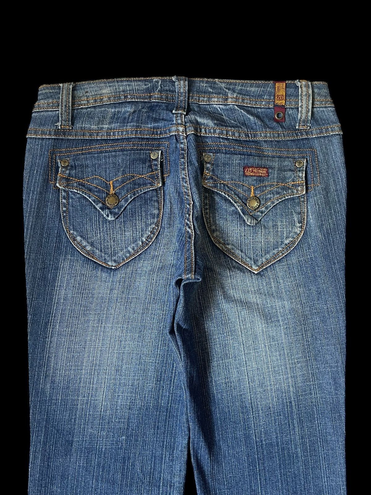 Beauty Beast FLARED💥 ZANADI Jeans Low Rise Flare Jeans Denim Size 32" / US 10 / IT 46 - 10 Thumbnail