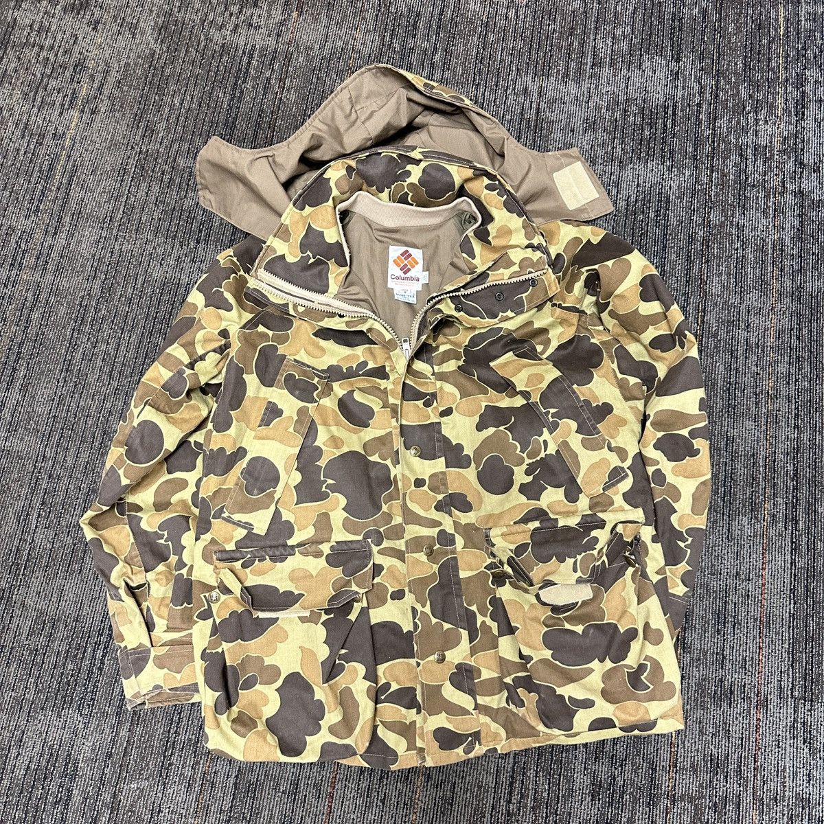 Columbia × Vintage COLUMBIA Camo Jacket Men Medium GoreTex Hunt Coat VTG USA Size US M / EU 48-50 / 2 - 1 Thumbnail