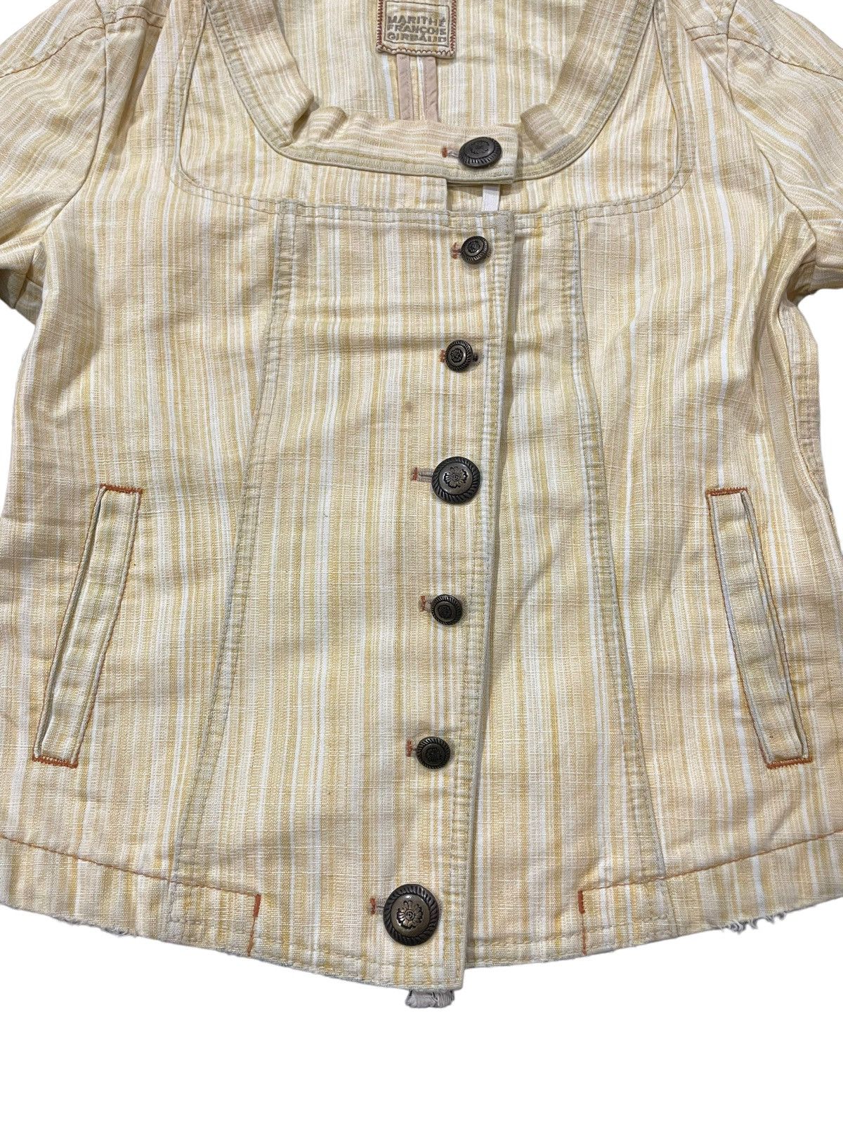 Beauty Beast × Marithe + Francois Girbaud × Seditionaries Vtg 90s Marithe Francois Girbaud Western Yoke Crop Jacket Size M / US 6-8 / IT 42-44 - 6 Thumbnail